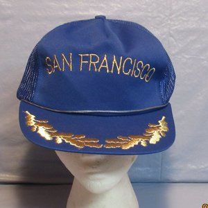 Vintage San Francisco Gold Trimmed Baseball Truker Cap